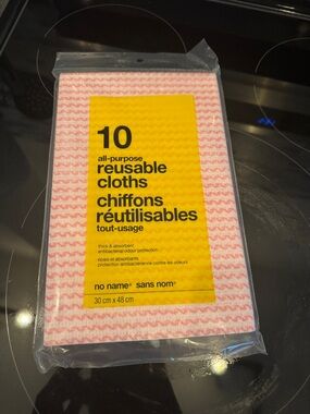 Pink All-Purpose Reusable Cloths - Pack of 10